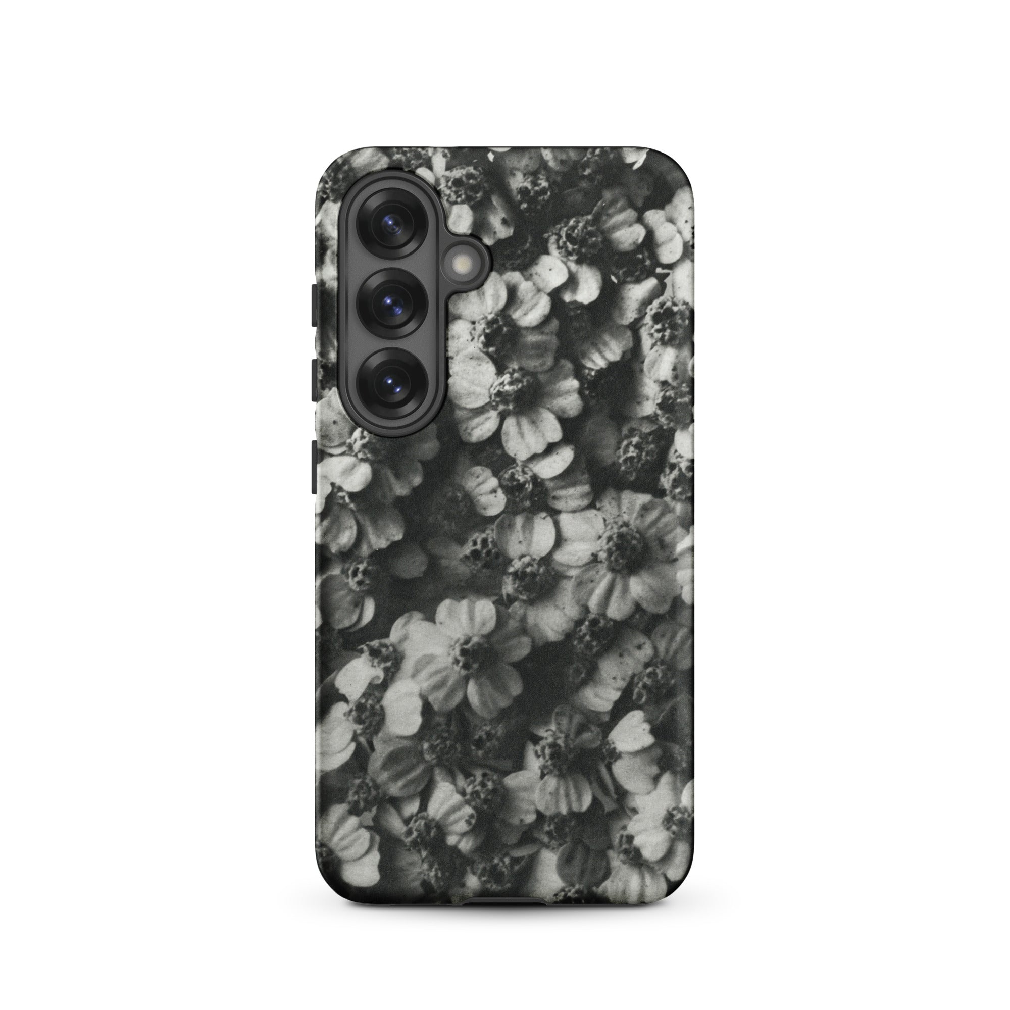 Achillea Millefolium (common Yarrow) Karl Blossfeldt Samsung Case, Galaxy S25 / Matte, Black White Floral Pattern Smartphone Case