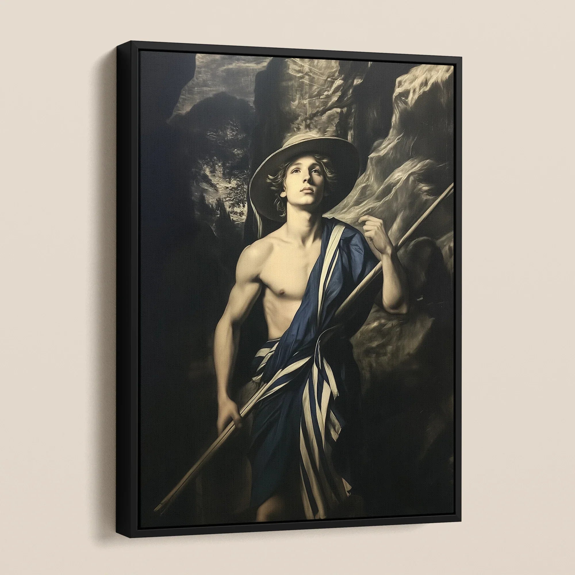 Achillean Beat - Gay Explorer Framed Canvas