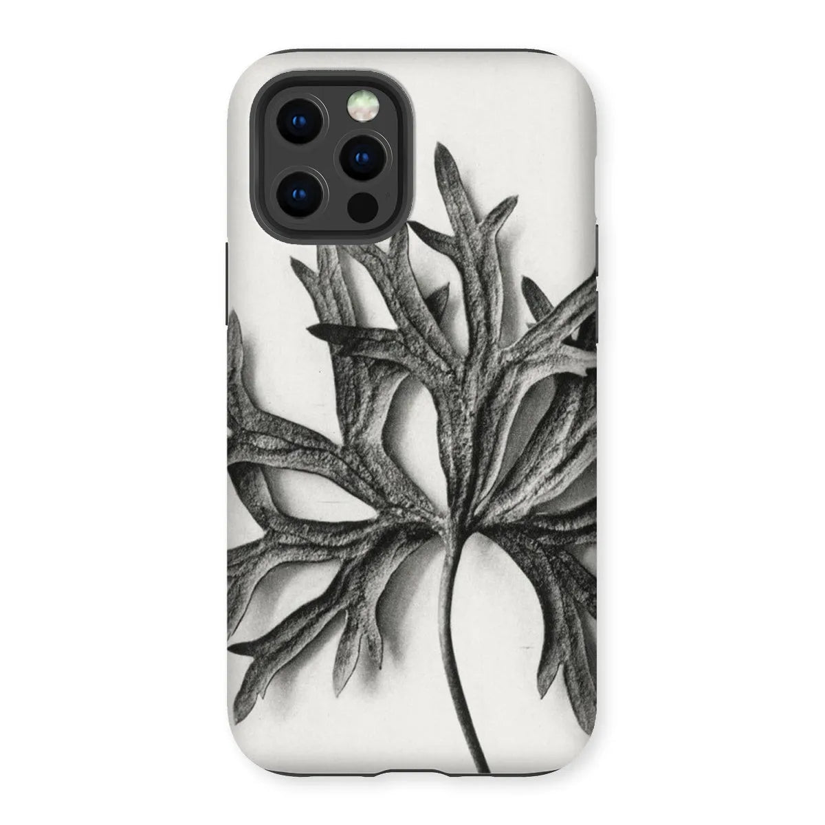 Aconitum Anthora (yellow Monkshood Leaf) - Karl Blossfeldt Tough Phone Case - Iphone 12 Pro / Matte - Mobile Phone