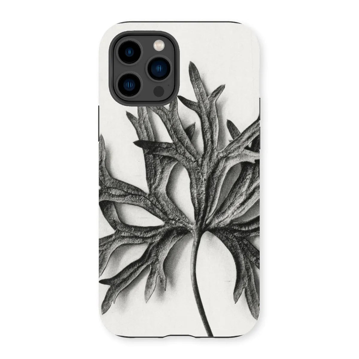 Aconitum Anthora (yellow Monkshood Leaf) - Karl Blossfeldt Tough Phone Case - Iphone 14 Pro / Matte - Mobile Phone