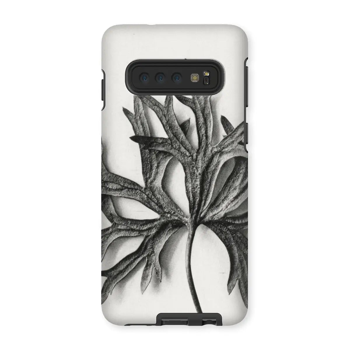 Aconitum Anthora (yellow Monkshood Leaf) - Karl Blossfeldt Tough Phone Case - Samsung Galaxy S10 / Matte - Mobile Phone
