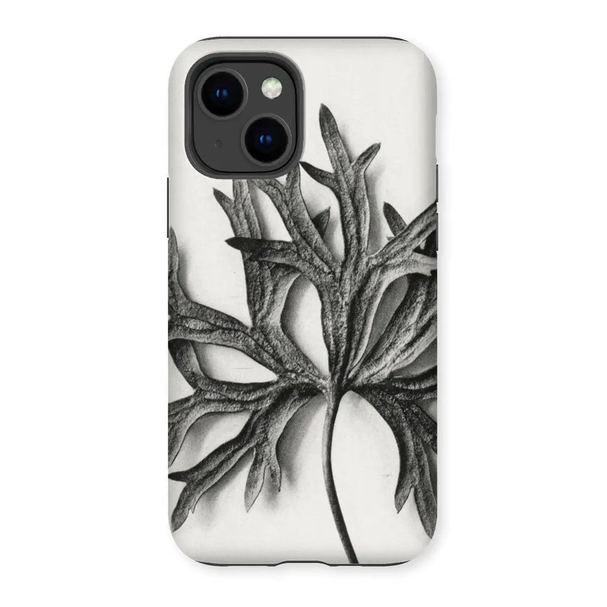 Aconitum Anthora (yellow Monkshood Leaf) - Karl Blossfeldt Tough Phone Case - Iphone 14 / Matte - Mobile Phone Cases