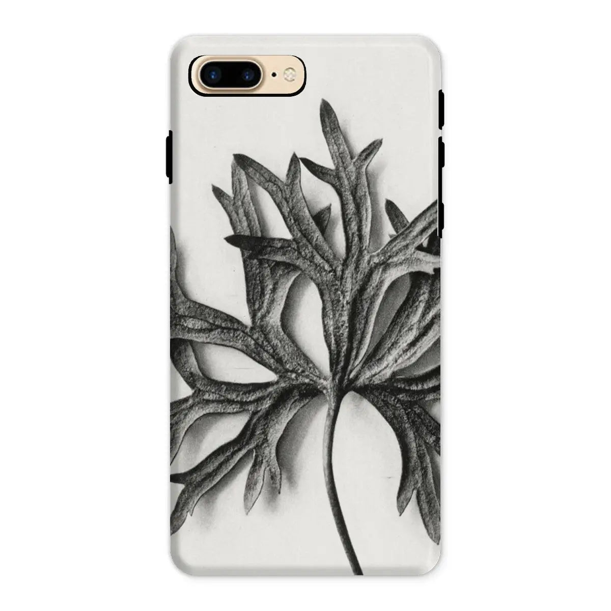 Aconitum Anthora (yellow Monkshood Leaf) - Karl Blossfeldt Tough Phone Case - Iphone 8 Plus / Matte - Mobile Phone