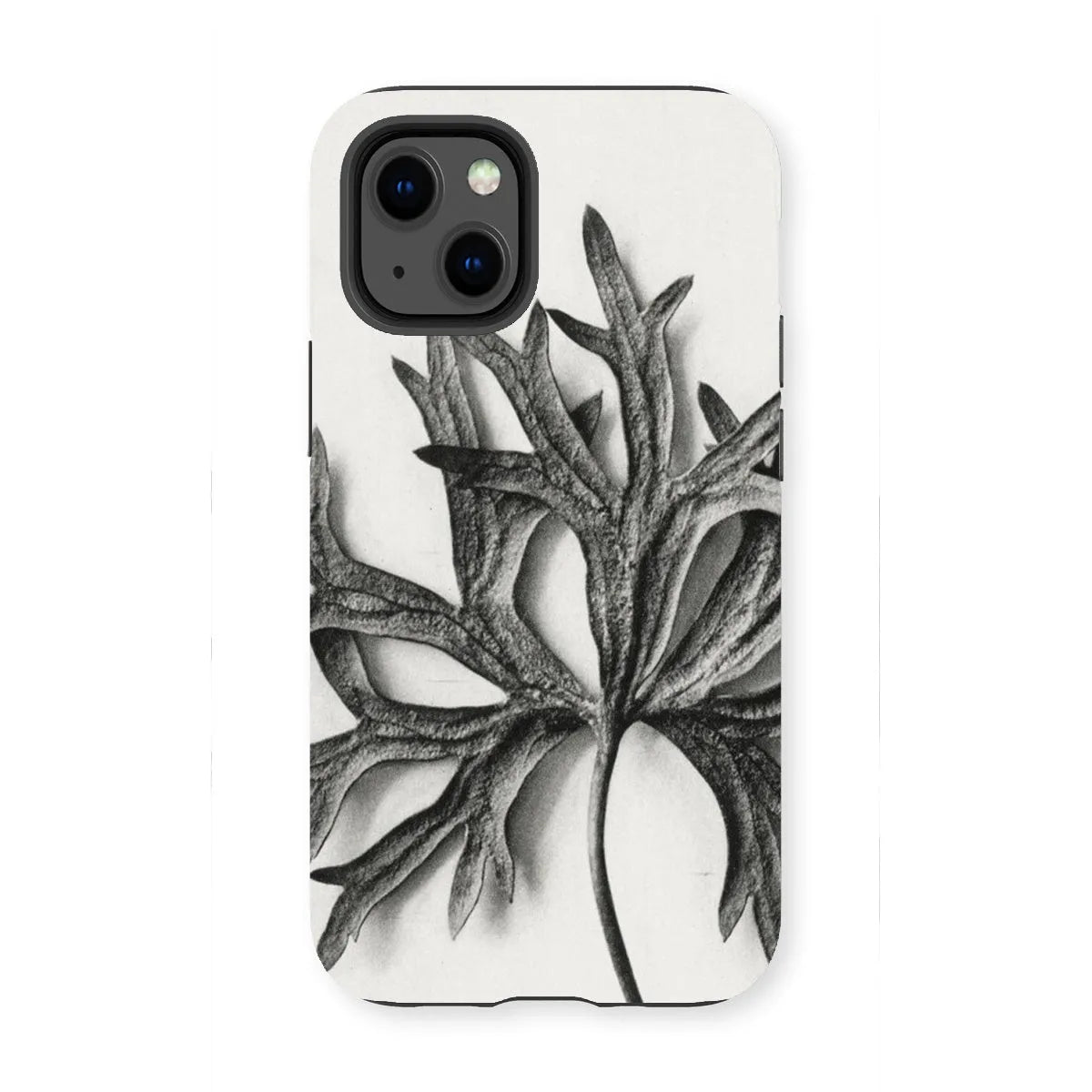 Aconitum Anthora (yellow Monkshood Leaf) - Karl Blossfeldt Tough Phone Case - Iphone 13 Mini / Matte - Mobile Phone