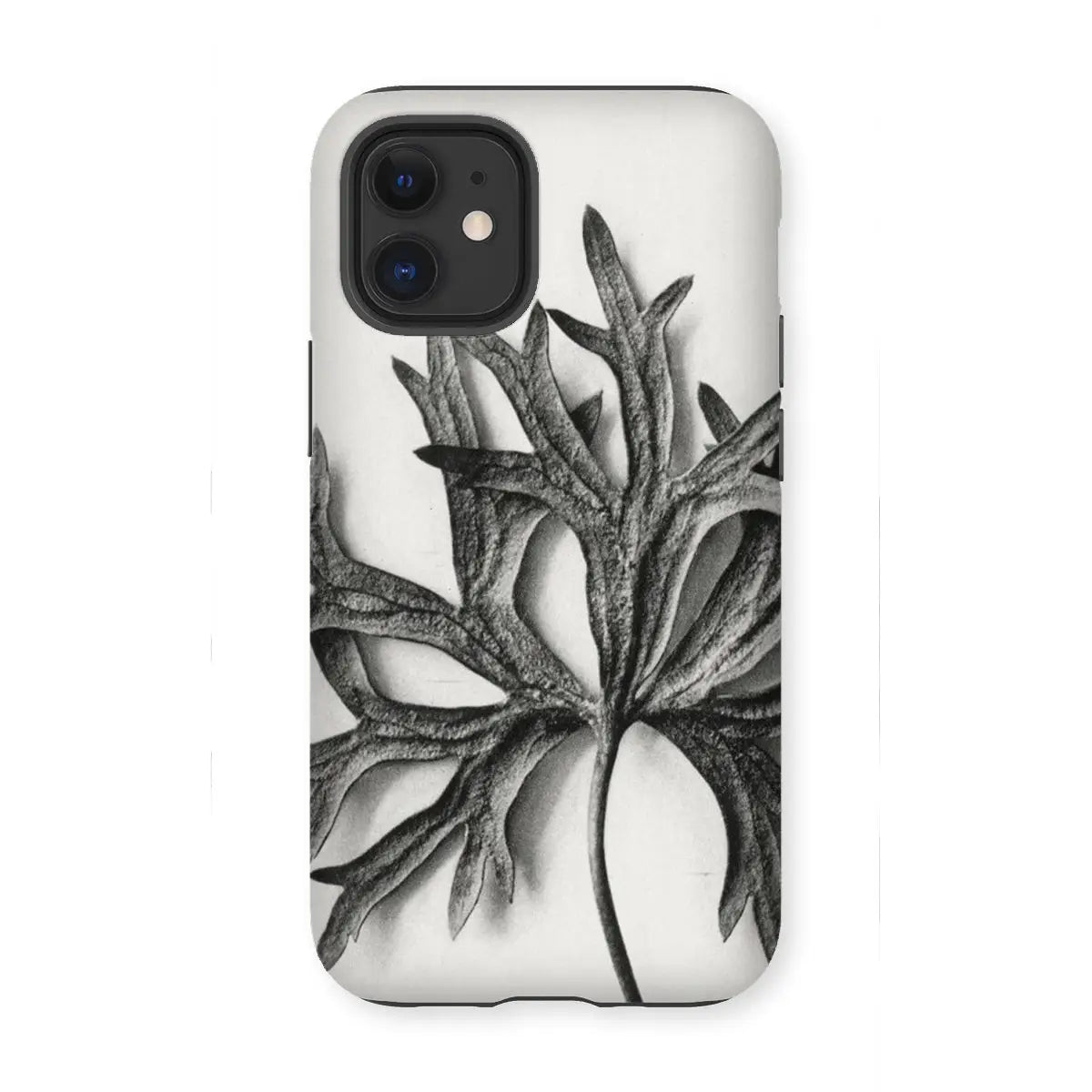 Aconitum Anthora (yellow Monkshood Leaf) - Karl Blossfeldt Tough Phone Case - Iphone 12 Mini / Matte - Mobile Phone