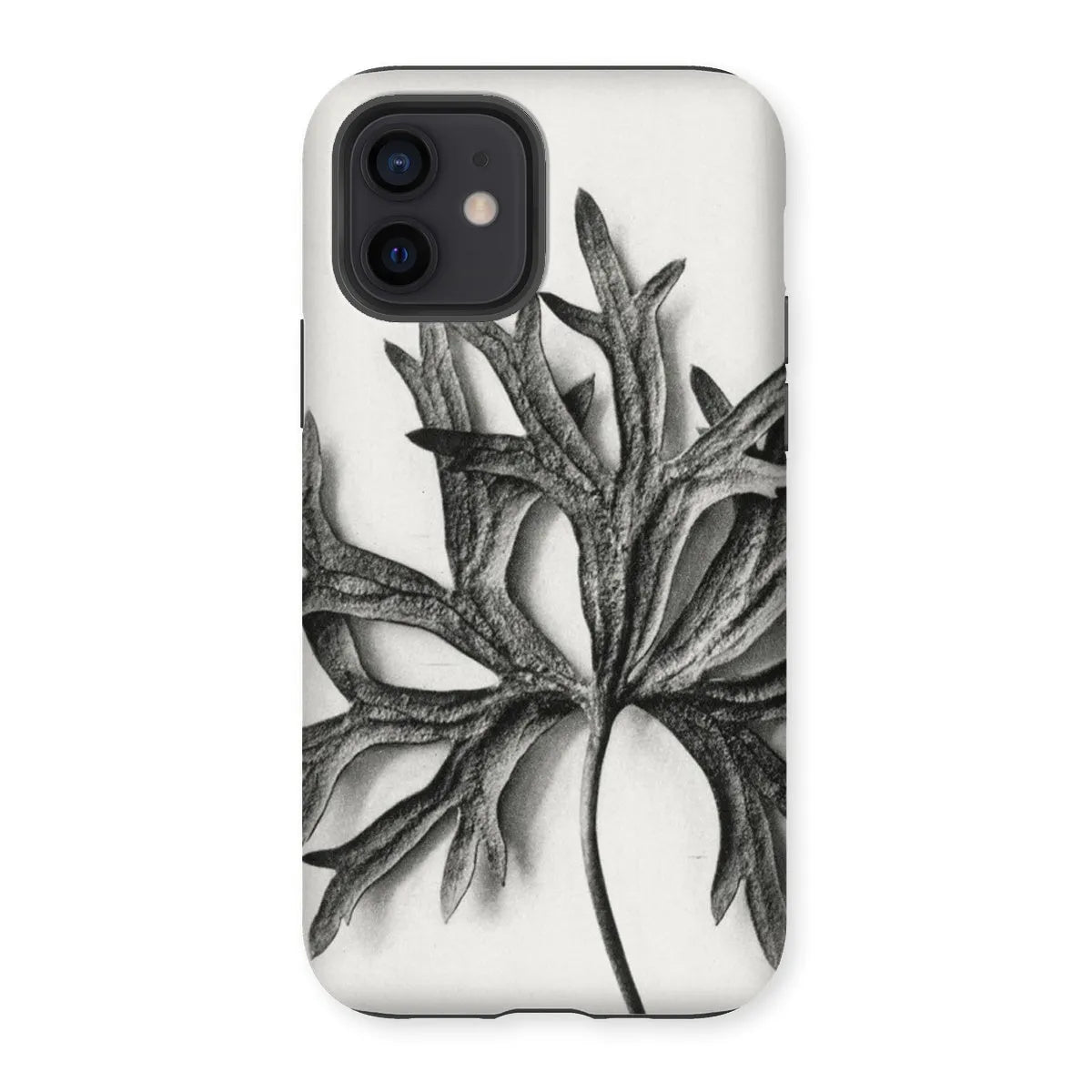 Aconitum Anthora (yellow Monkshood Leaf) - Karl Blossfeldt Tough Phone Case - Iphone 12 / Matte - Mobile Phone Cases
