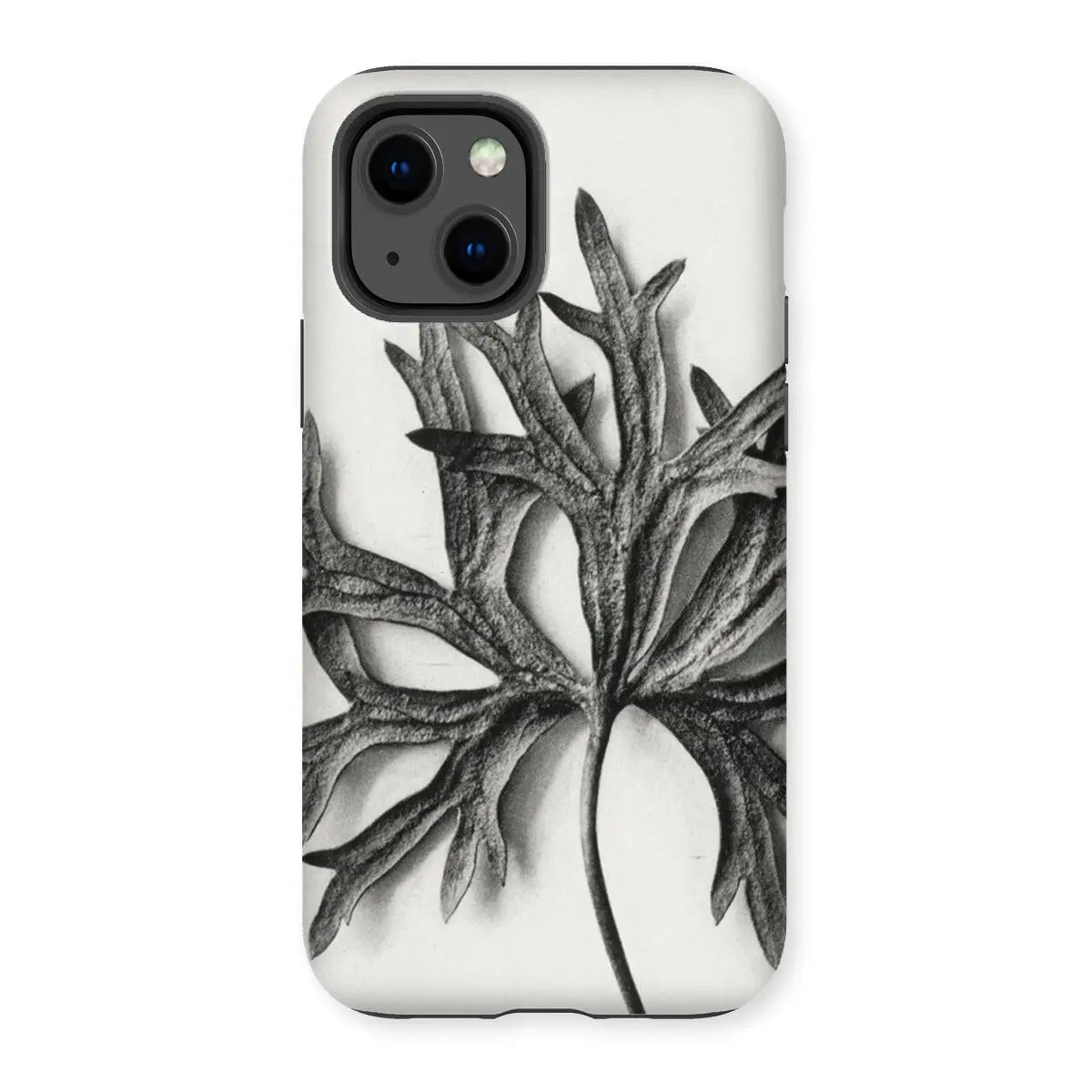 Aconitum Anthora (yellow Monkshood Leaf) - Karl Blossfeldt Tough Phone Case - Iphone 13 / Matte - Mobile Phone Cases