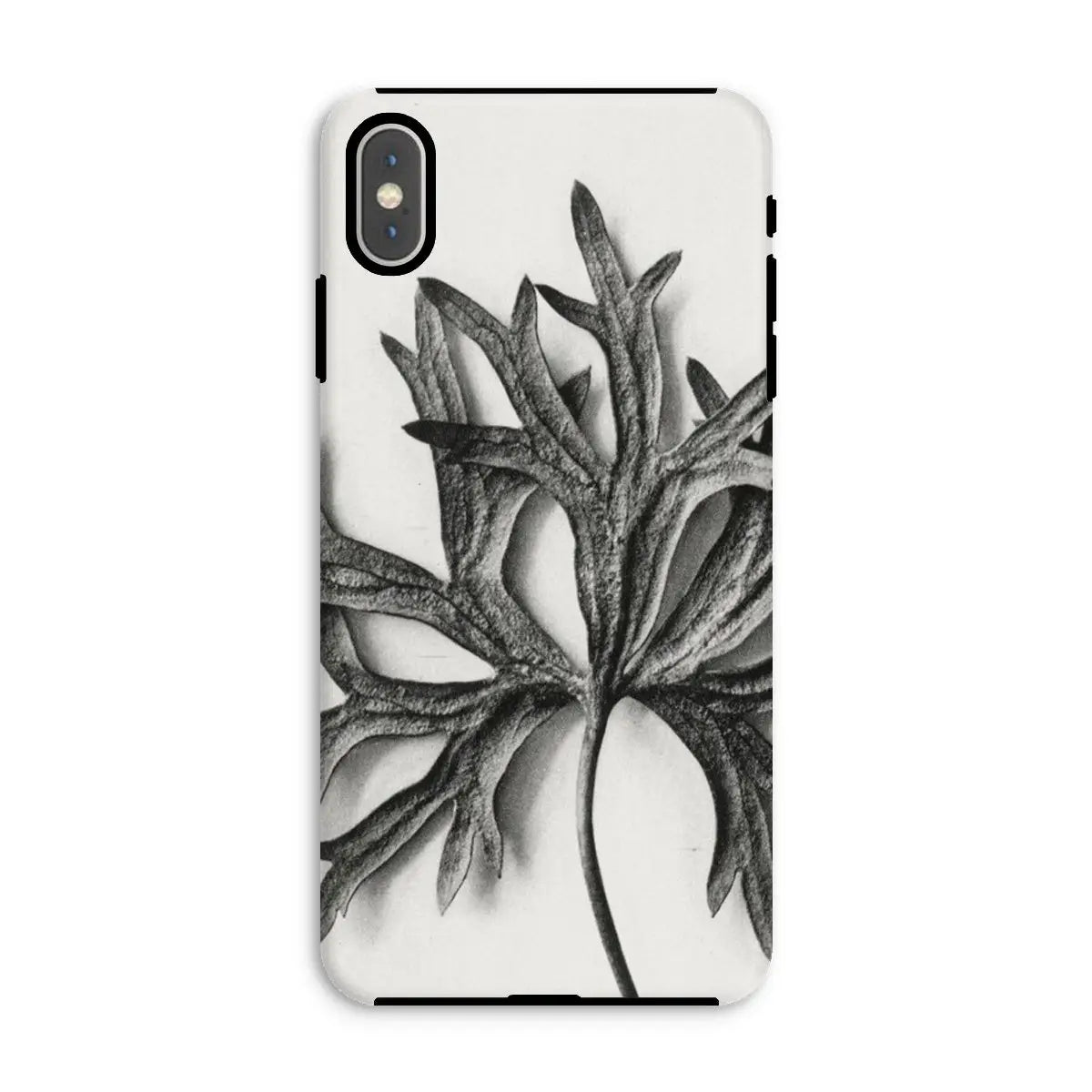 Aconitum Anthora (yellow Monkshood Leaf) - Karl Blossfeldt Tough Phone Case - Iphone Xs Max / Matte - Mobile Phone