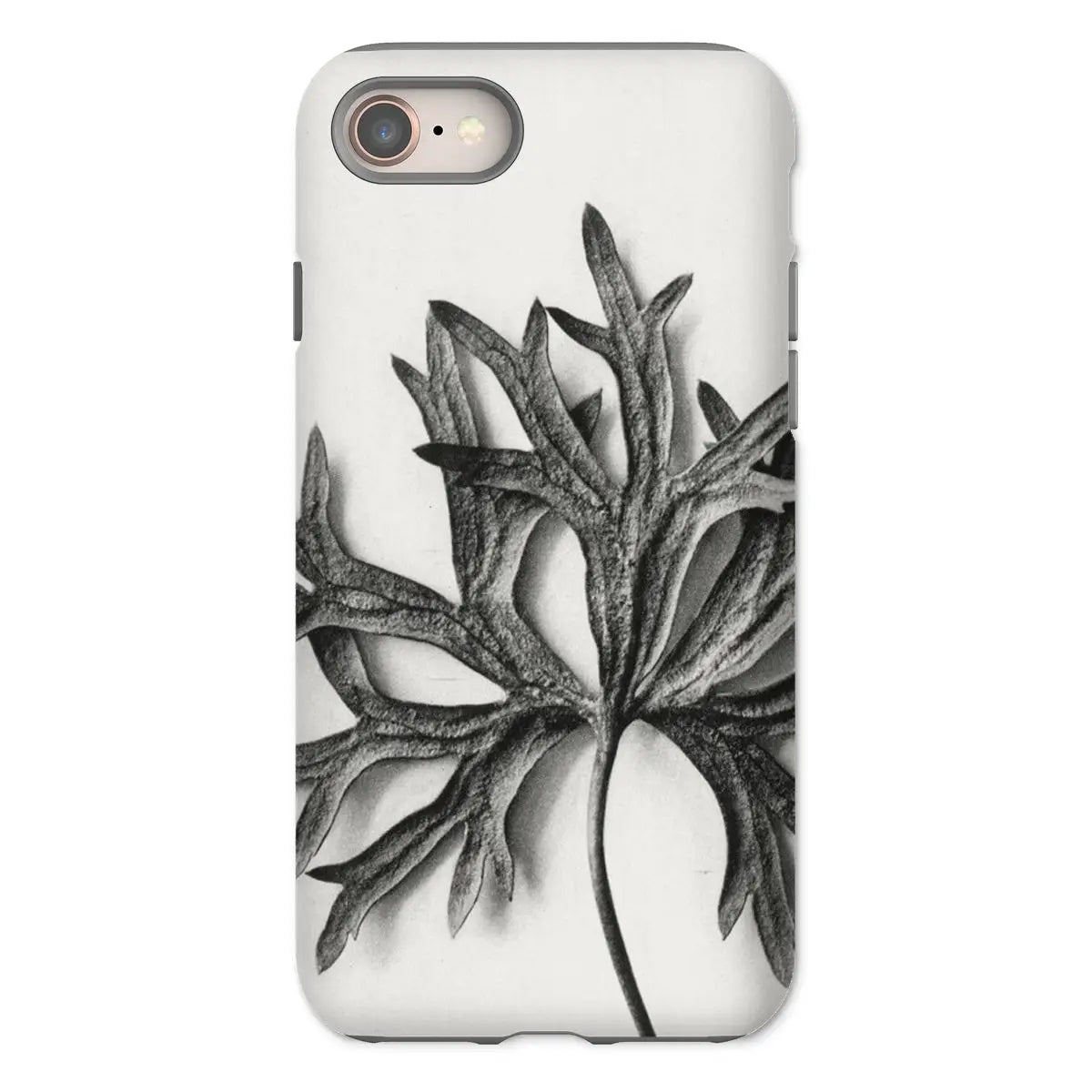 Aconitum Anthora (yellow Monkshood Leaf) - Karl Blossfeldt Tough Phone Case - Iphone 8 / Matte - Mobile Phone Cases