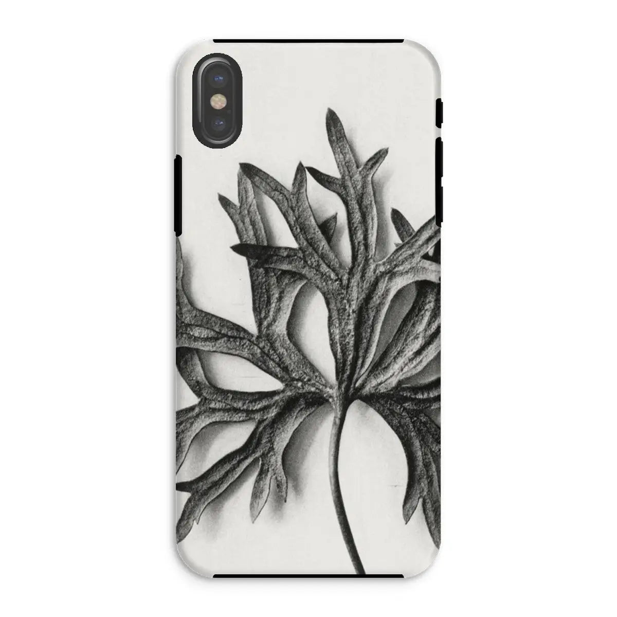 Aconitum Anthora (yellow Monkshood Leaf) - Karl Blossfeldt Tough Phone Case - Iphone Xs / Matte - Mobile Phone Cases
