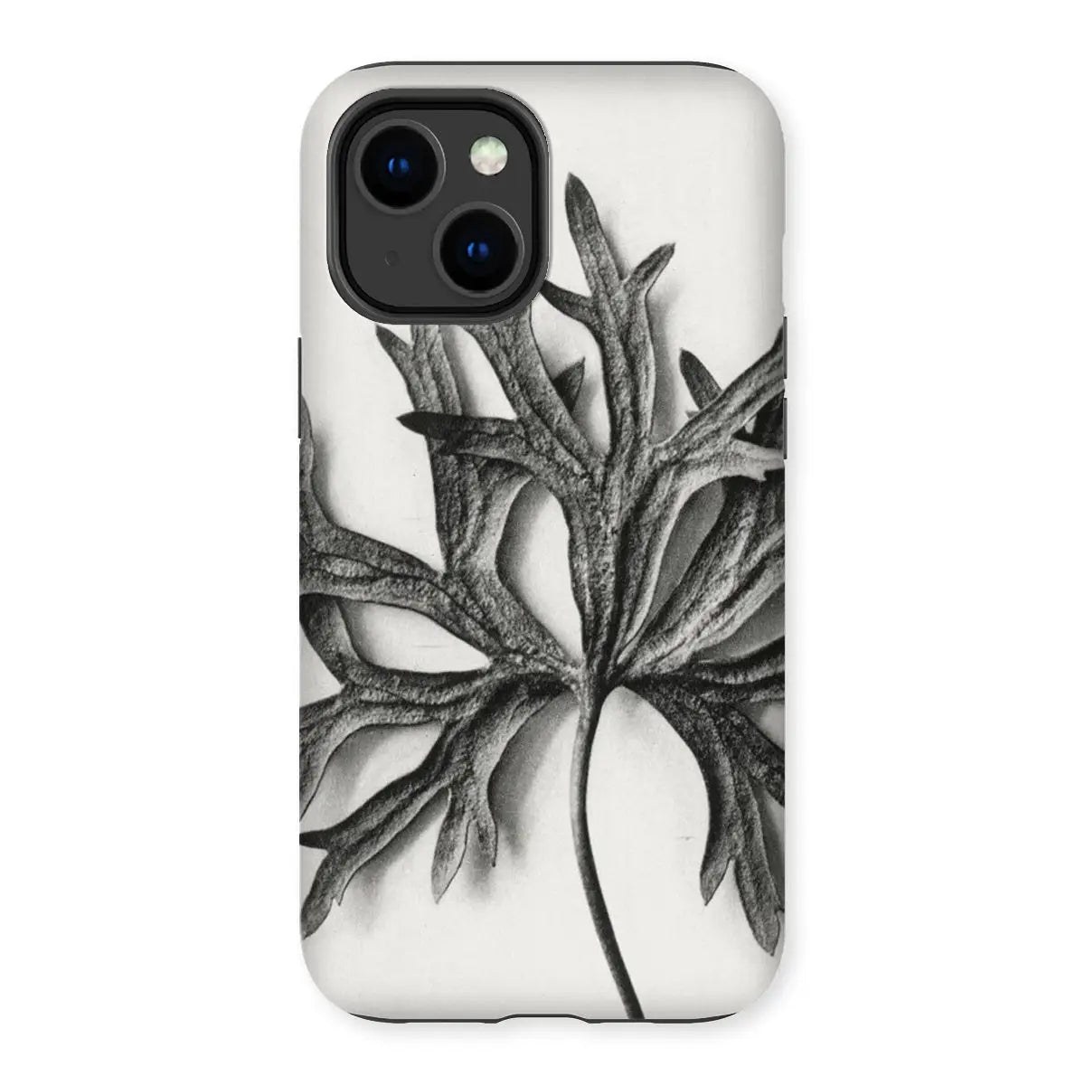 Aconitum Anthora (yellow Monkshood Leaf) - Karl Blossfeldt Tough Phone Case - Iphone 14 Plus / Matte - Mobile Phone