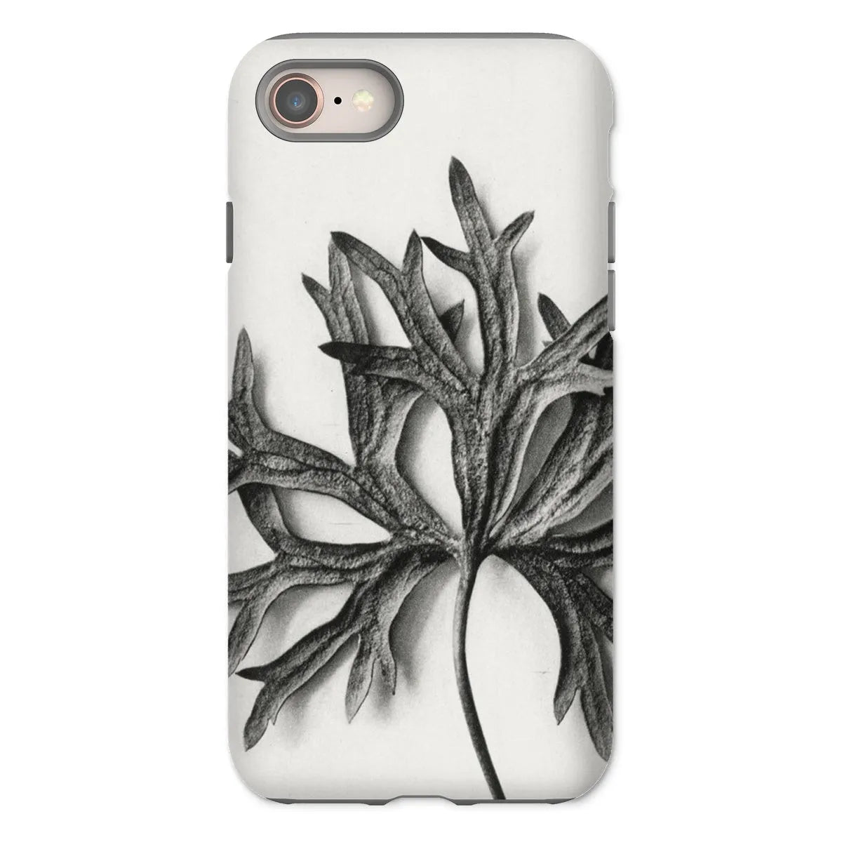 Aconitum Anthora (yellow Monkshood Leaf) By Karl Blossfeldt Tough Phone Case - Iphone 8 / Matte - Mobile Phone Cases