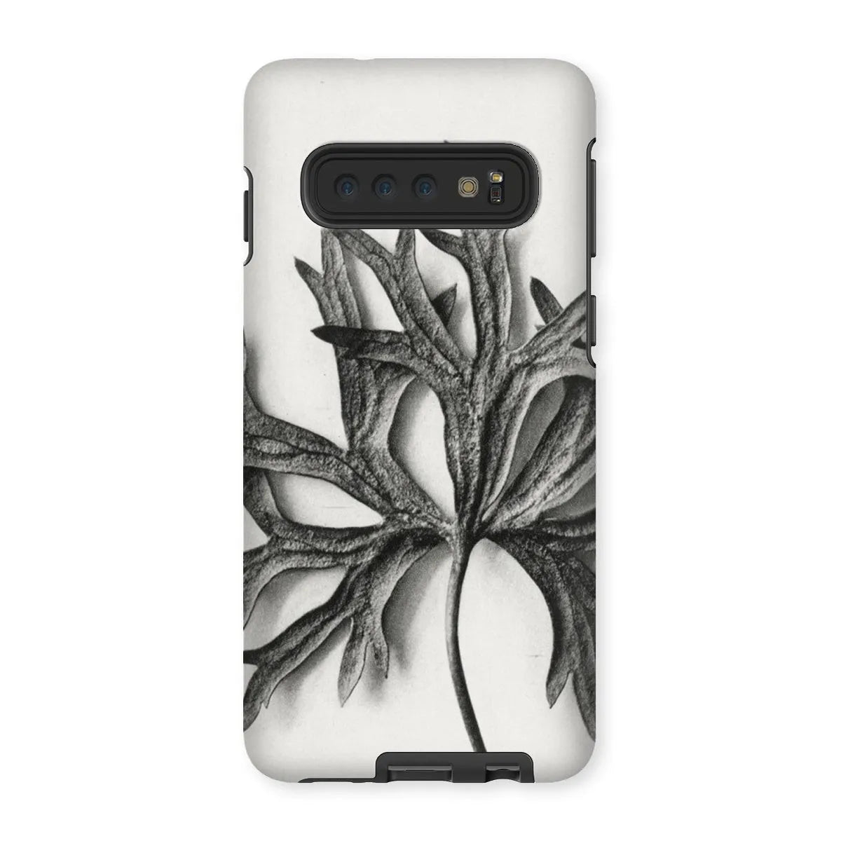 Aconitum Anthora (yellow Monkshood Leaf) By Karl Blossfeldt Tough Phone Case - Samsung Galaxy S10 / Matte - Mobile