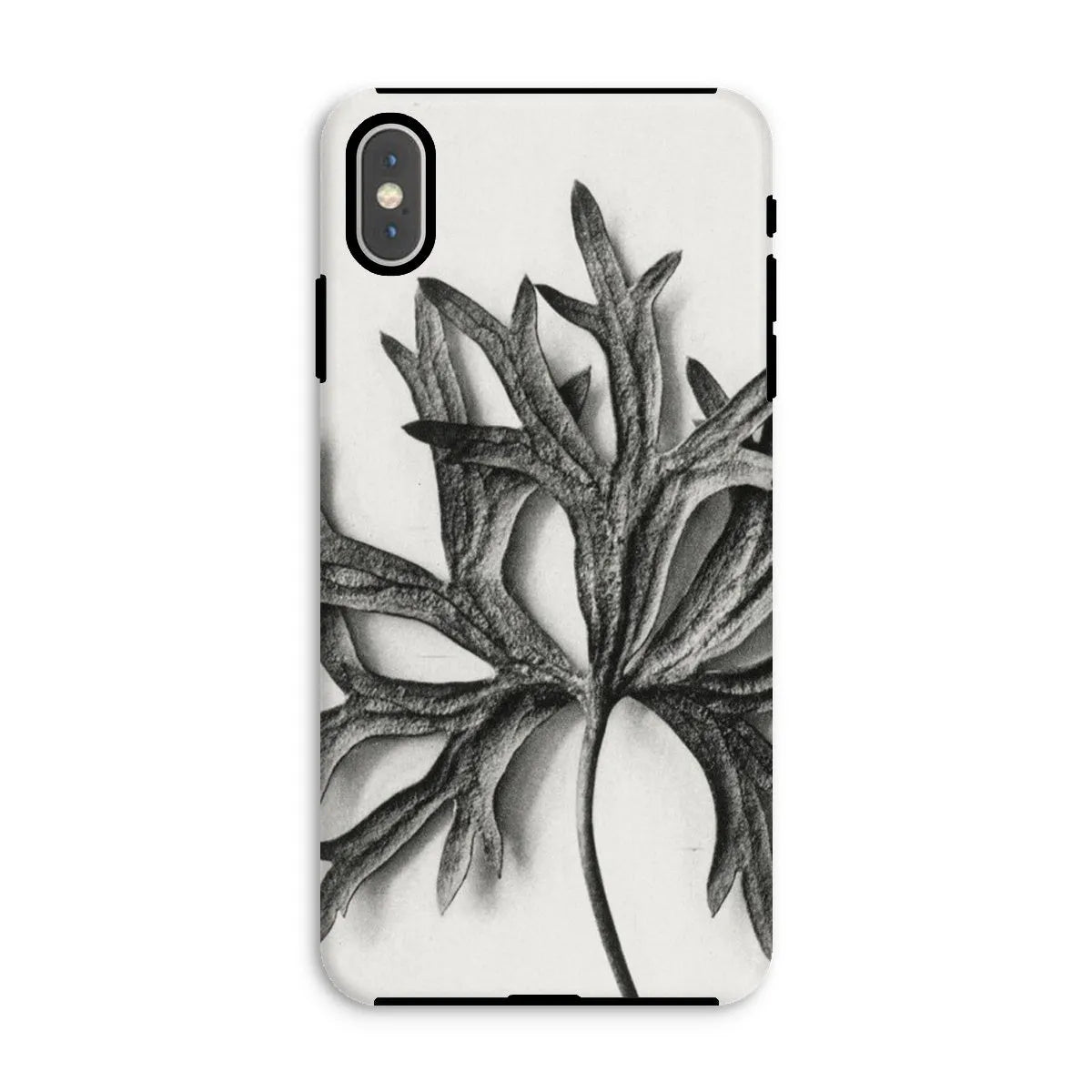 Aconitum Anthora (yellow Monkshood Leaf) By Karl Blossfeldt Tough Phone Case - Iphone Xs Max / Matte - Mobile Phone