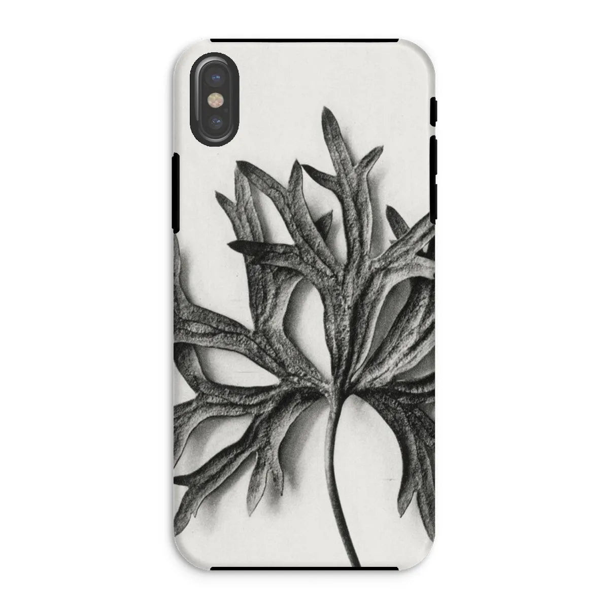 Aconitum Anthora (yellow Monkshood Leaf) By Karl Blossfeldt Tough Phone Case - Iphone Xs / Matte - Mobile Phone Cases