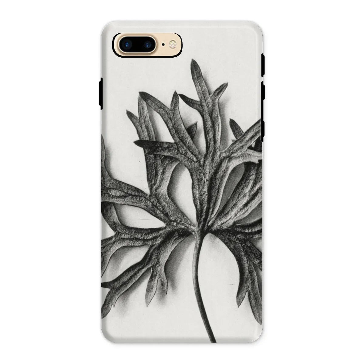 Aconitum Anthora (yellow Monkshood Leaf) By Karl Blossfeldt Tough Phone Case - Iphone 8 Plus / Matte - Mobile Phone