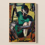 Acrobat on the Trapeze - Max Beckmann Art Print / Canvas, 12x18’’ / 31x46cm / Natural Frame, Posters Prints & Visual Artwork, Toby Leon