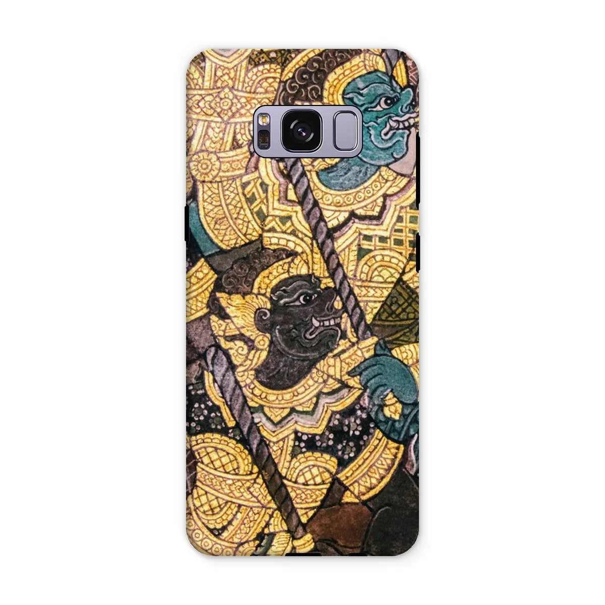 Action Men - Ancient Thai Temple Art Phone Case - Samsung Galaxy S8 Plus / Matte - Mobile Phone Cases - Aesthetic Art