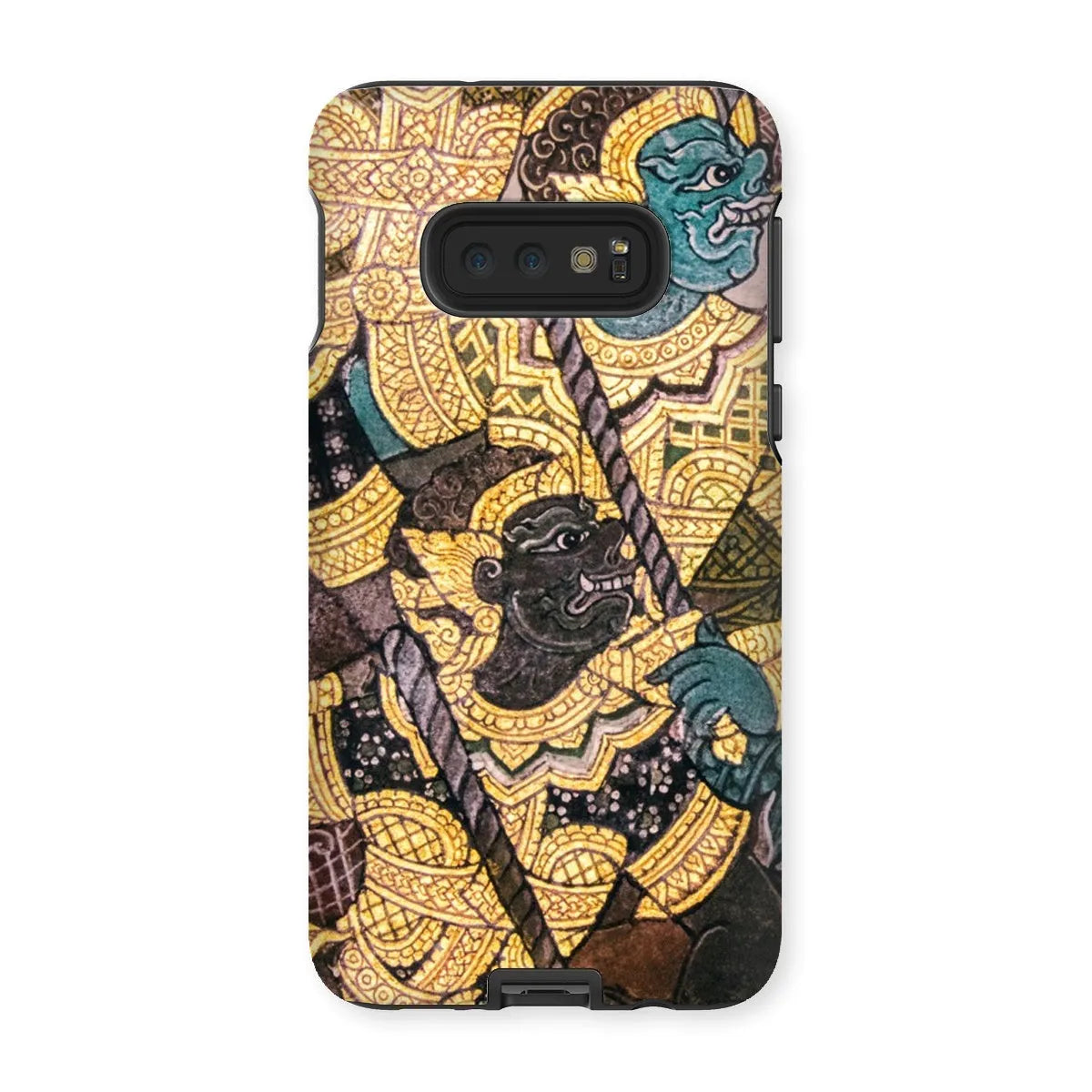 Action Men - Ancient Thai Temple Art Phone Case - Samsung Galaxy S10e / Matte - Mobile Phone Cases - Aesthetic Art