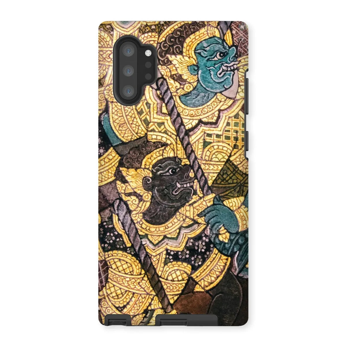 Action Men - Ancient Thai Temple Art Phone Case - Samsung Galaxy Note 10p / Matte - Mobile Phone Cases - Aesthetic Art