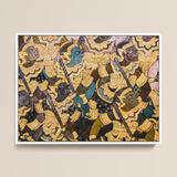 Action Men - Ancient Thai Temple Art Print / Canvas, 16x12’’ / 41x31cm / White Frame, Posters Prints & Visual Artwork, Toby Leon