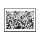 Action Men - Black and White Thai Temple Art Print Posters Prints & Visual Artwork