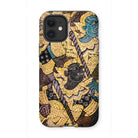 Action Men - Thai Temple Art Iphone Case, 12 Mini / Matte, Phone Case Intricate Thai-style Artwork Mythological Figures