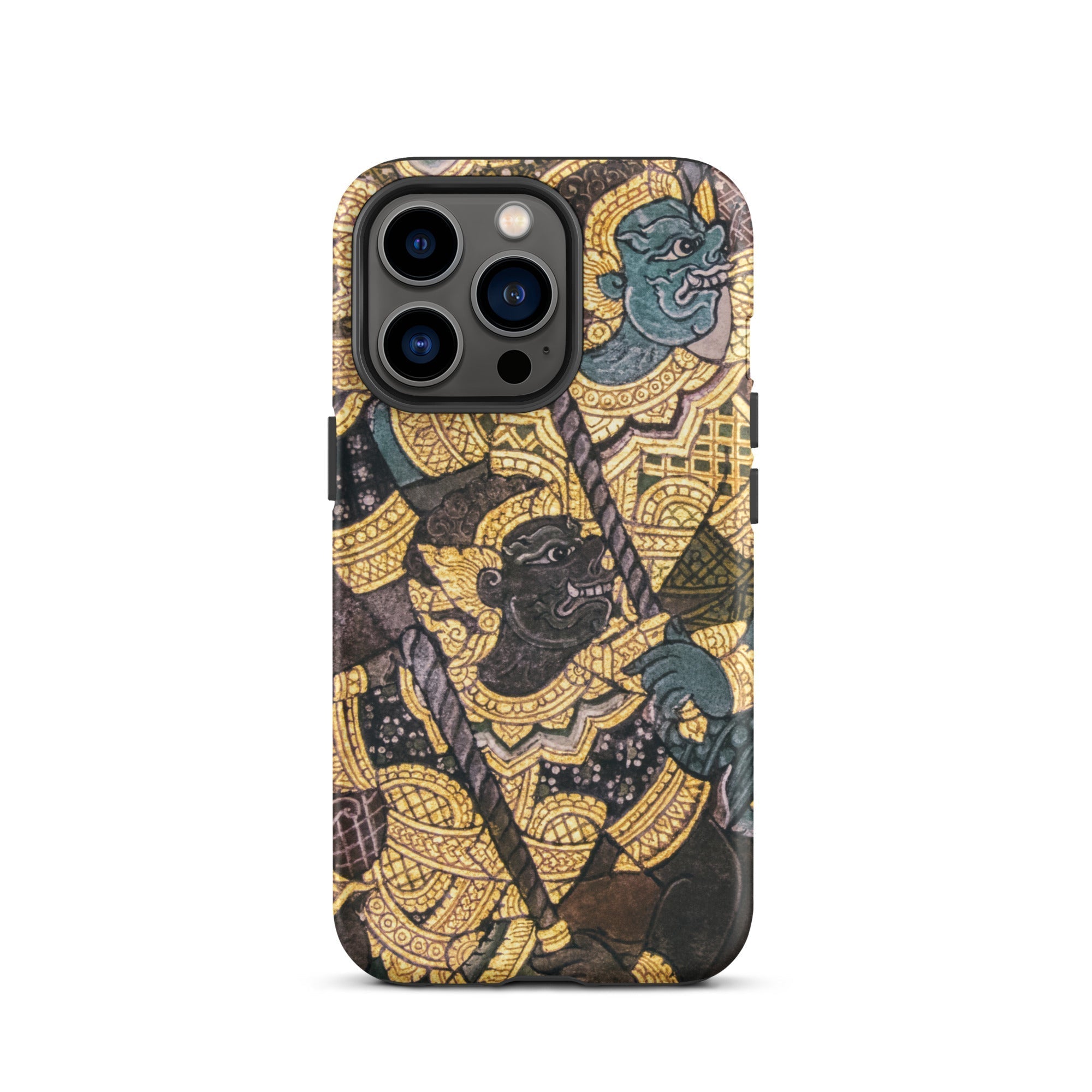 Action Men Thai Temple Art Iphone Case, 13 Pro / Matte, Iphone Case Thai Art