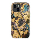 Action Men - Thai Temple Art Iphone Case, 14 / Matte, Phone Case Colorful Thai-style Mythological Artwork Demon-like Figures