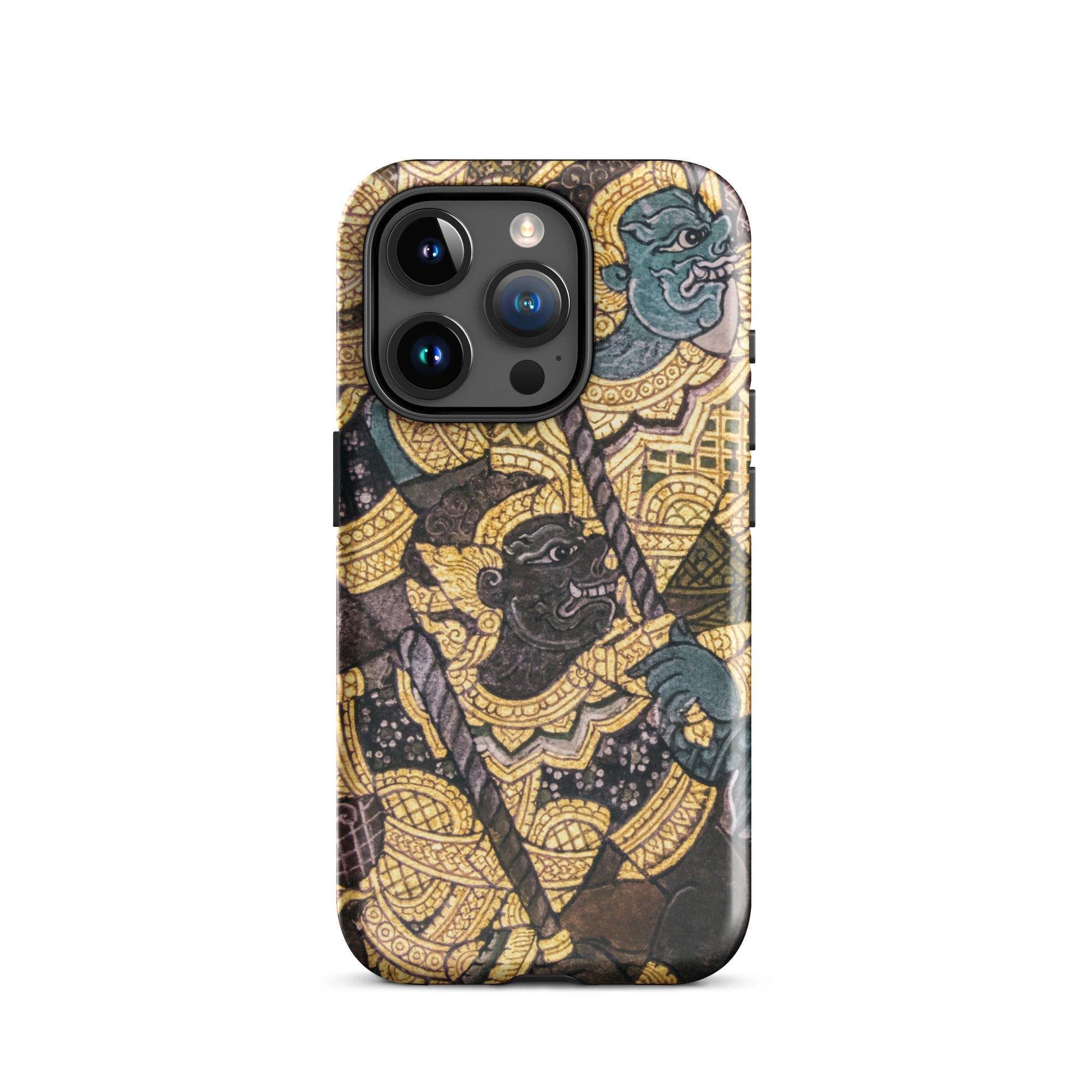 Action Men Thai Temple Art Iphone Case, Iphone Case Thai Art