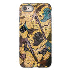 Action Men Thai Temple Art Iphone Case, 8 / Matte, Phone Case Intricate Thai Style Artwork Mythical Figures Gold