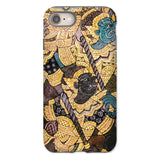 Action Men - Thai Temple Art Iphone Case, 8 / Matte, Phone Case Intricate Thai-style Artwork Mythical Figures Gold