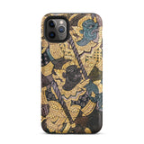 Action Men - Thai Temple Art Phone Case Iphone 11 Pro Max / Matte Phone Case Thai Art Ancient Artistry, Spellbinding Ramayana Battle, Temple