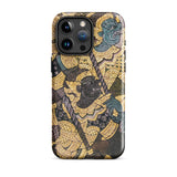 Action Men - Thai Temple Art Phone Case Ornate Phone Case Thai Art Ancient Artistry, Spellbinding Ramayana Battle, Temple