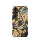 Action Men Thai Temple Art Samsung Case, Galaxy S24 / Glossy, Phone Case Traditional Thai Art Design Two Mythical