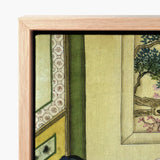 Actor and Scholar - F. M. Bertholet Collection Art Print / Canvas Framed Piece Traditional Japanese-style Artwork Intricate Patterns Soft,
