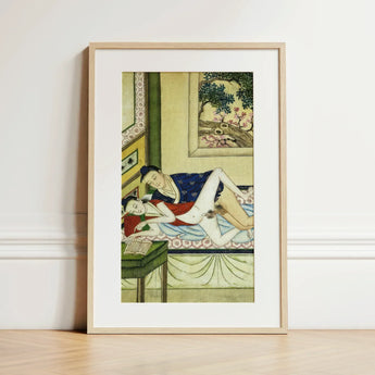Actor and Scholar - F. M. Bertholet Collection Art Print / Canvas Framed Art Print Light Wood Frame White Two Bertholet Collection Art,