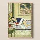 Actor and Scholar - F. M. Bertholet Collection Framed Canvas, 12x18’’ / 31x46cm / Natural Floating Frame, Framed Painting Intimate Scene