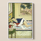 Actor and Scholar - F. M. Bertholet Collection Framed Canvas, 12x18’’ / 31x46cm / White Floating Frame, Framed Painting Intimate Scene Two