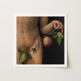 Adam - Albrecht Durer Art Print / Canvas Dürer’s Grips, Northern Renaissance Master, Renders, Flesh, Raw Sienna Layered, Brush Drag Wasted,