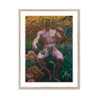 Adam in Paradise - Kristian Zahrtmann Fine Art Print, Framed Painting Nude Man Garden