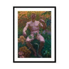 Adam in Paradise - Kristian Zahrtmann Fine Art Print, Framed Painting Nude Man Garden