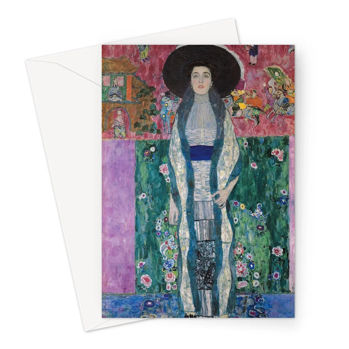 Adele Bloch-bauer By Gustav Klimt Greeting Card - A5 Portrait / 1 Card - Greeting & Note Cards - Aesthetic Art
