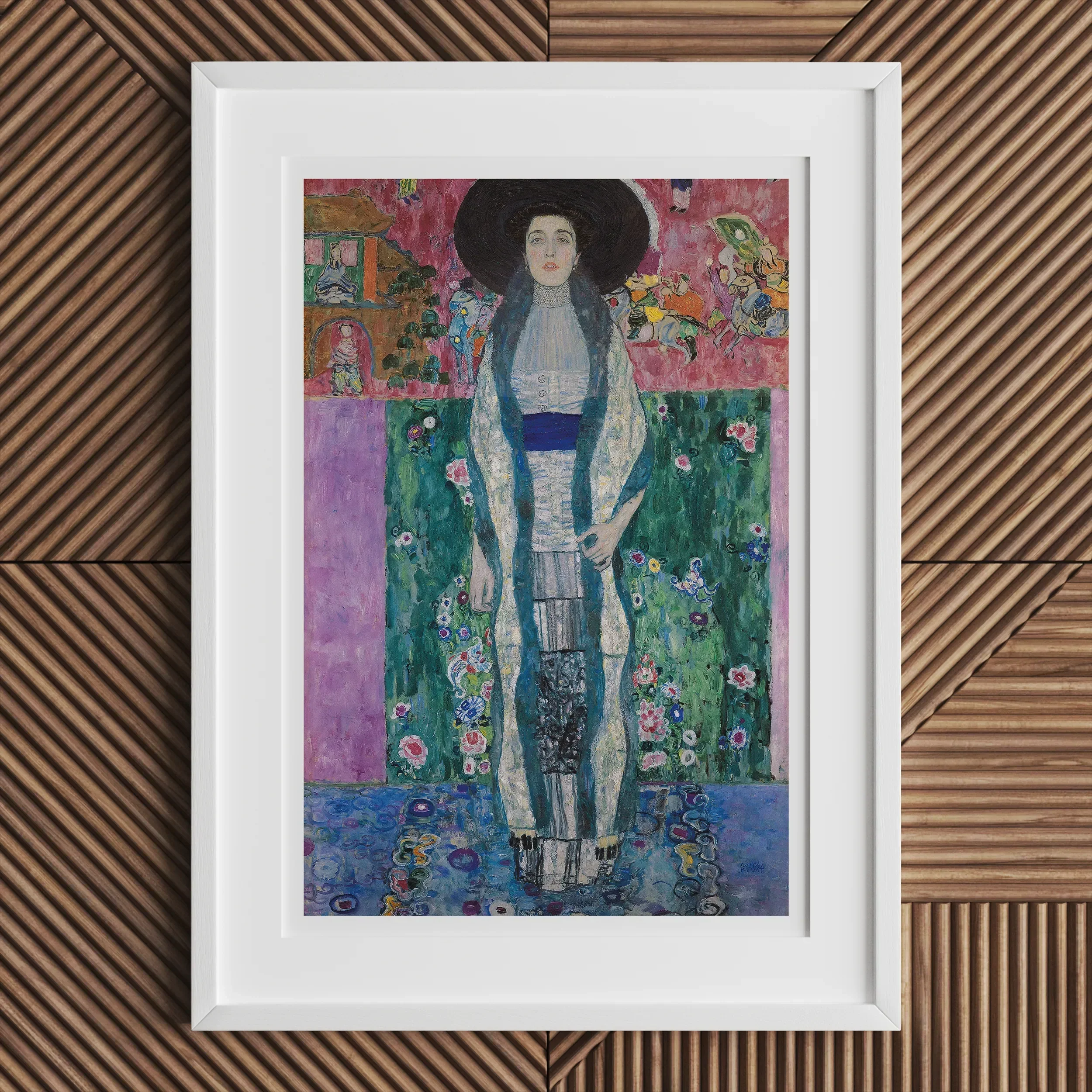 Adele Bloch Bauer Gustav Klimt Portrait Art Print, 16x24’’ / 41x61cm / Unframed, Framed Portrait Painting Gustav Klimt’s Distinctive Art