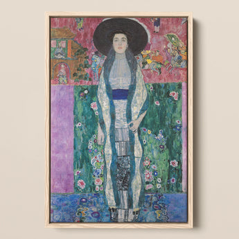 Adele Bloch-bauer - Gustav Klimt Portrait Art Print / Canvas, 12x18’’ / 31x46cm / Natural Frame, Posters Prints & Visual Artwork, Toby Leon