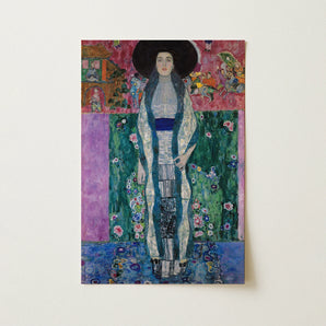 Adele Bloch-bauer - Gustav Klimt Portrait Art Print / Canvas, 12x18’’ / 31x46cm / Unframed / no Border, Posters Prints & Visual Artwork,