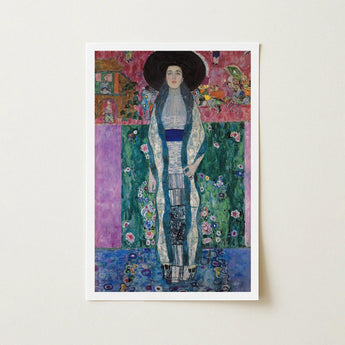Adele Bloch-bauer - Gustav Klimt Portrait Art Print / Canvas Framed Klimt’s ?The Lady Blue Dress”, Prints