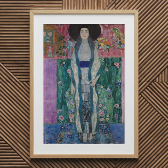 Adele Bloch-bauer - Gustav Klimt Portrait Art Print / Canvas Framed Reproduction Gustav Klimt’s ?The Lady Blue Robe” Portrait, Adele B