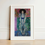 Adele Bloch-bauer - Gustav Klimt Portrait Art Print / Canvas Framed Art Print Woman Ornate Patterned Gown Wide-brimmed Gustav Klimt’s
