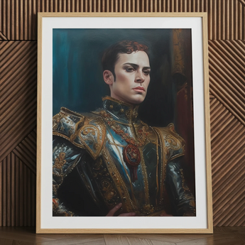 The Admiral - Baroque Gay Naval Portrait Art Print / Canvas, Posters Prints & Visual Artwork, Toby Leon